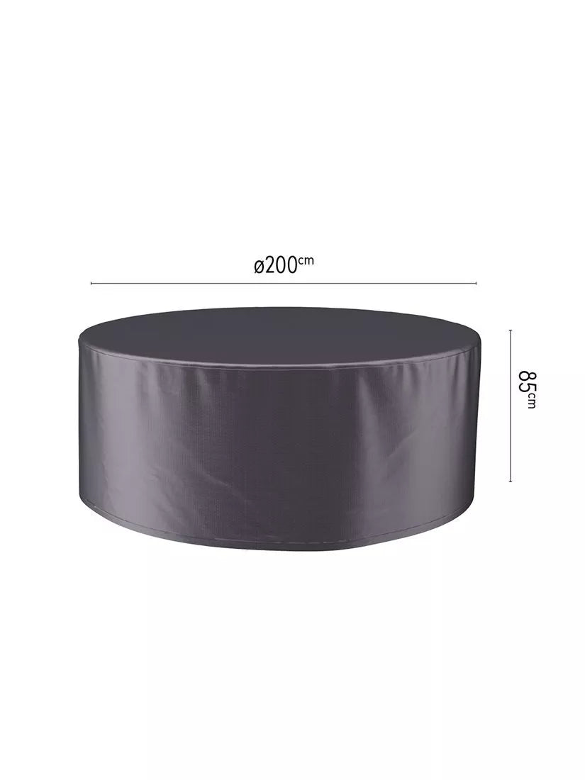 Pacific Aerocover round garden furniture cover 200cm anthracite, imported from the UK