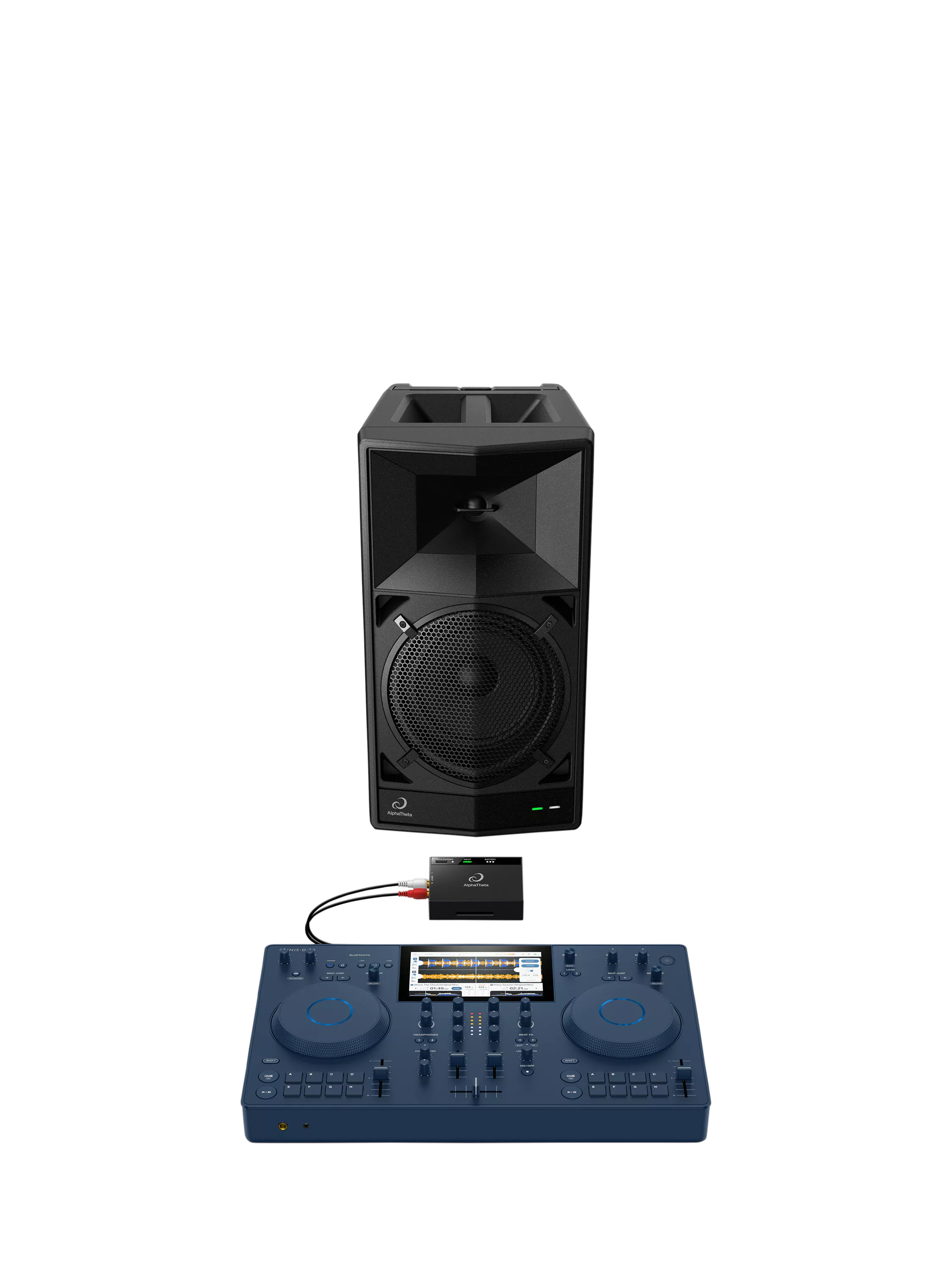 AlphaTheta Wave-Eight portable wireless DJ speaker - UK version