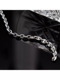 Hoxton London chain bracelet with cubic zirconia 20cm, UK version