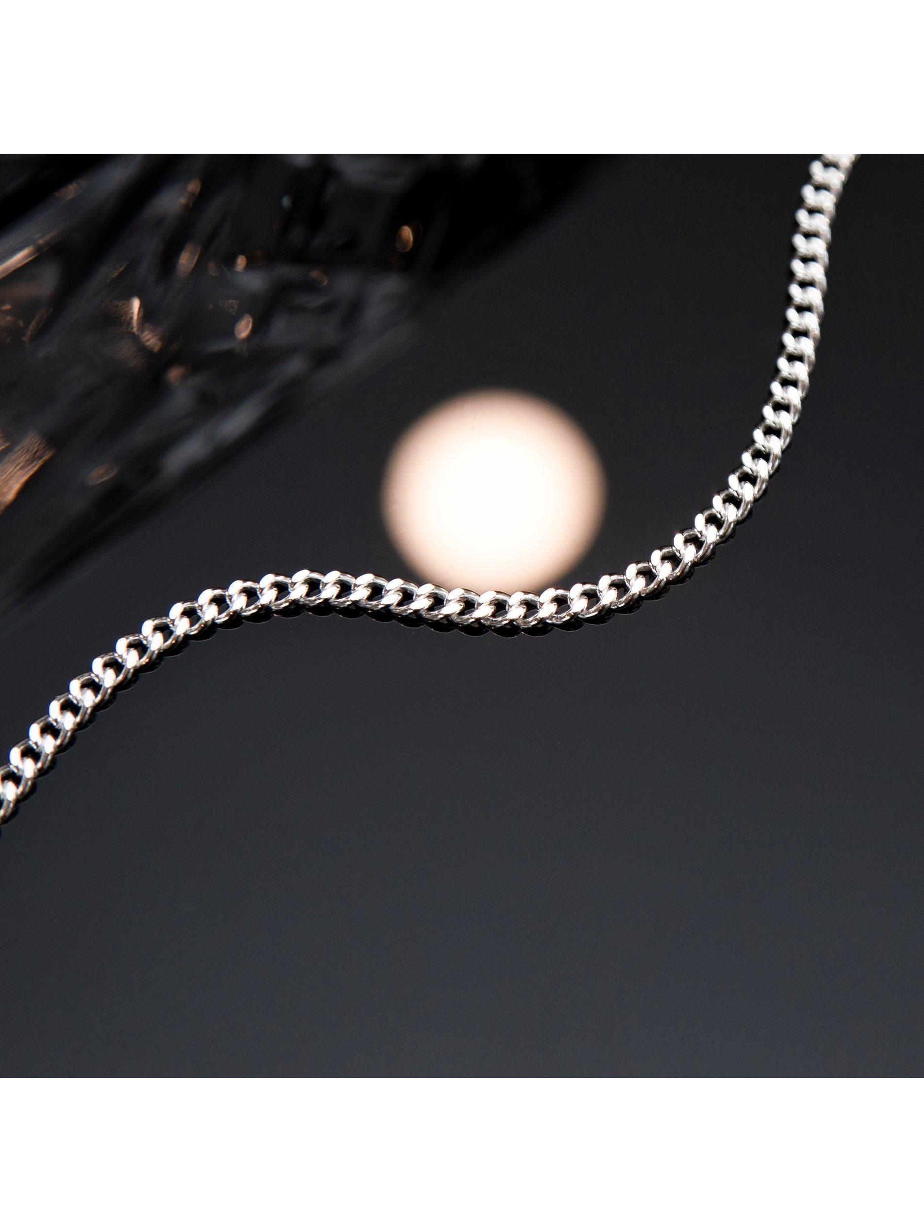 Hoxton London silver curb chain bracelet D20cm - British product