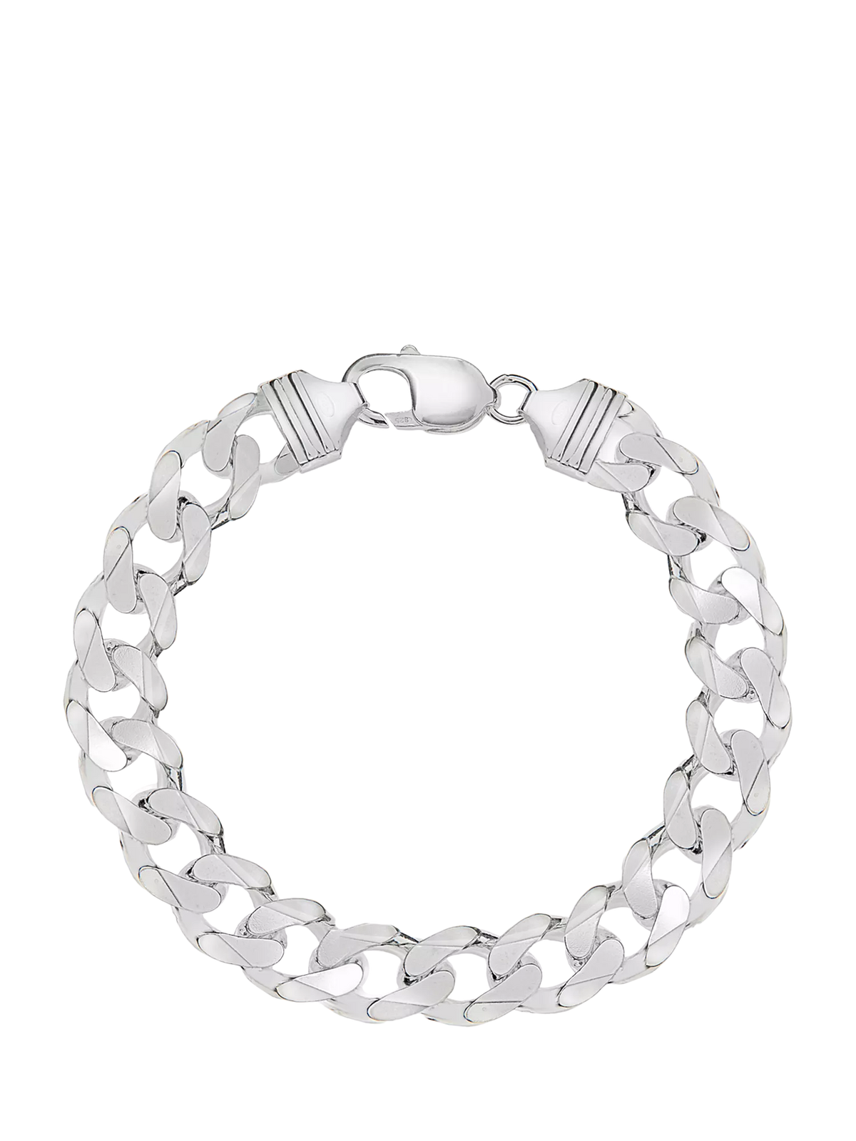 Hoxton London silver curb chain bracelet 20cm (British brand)