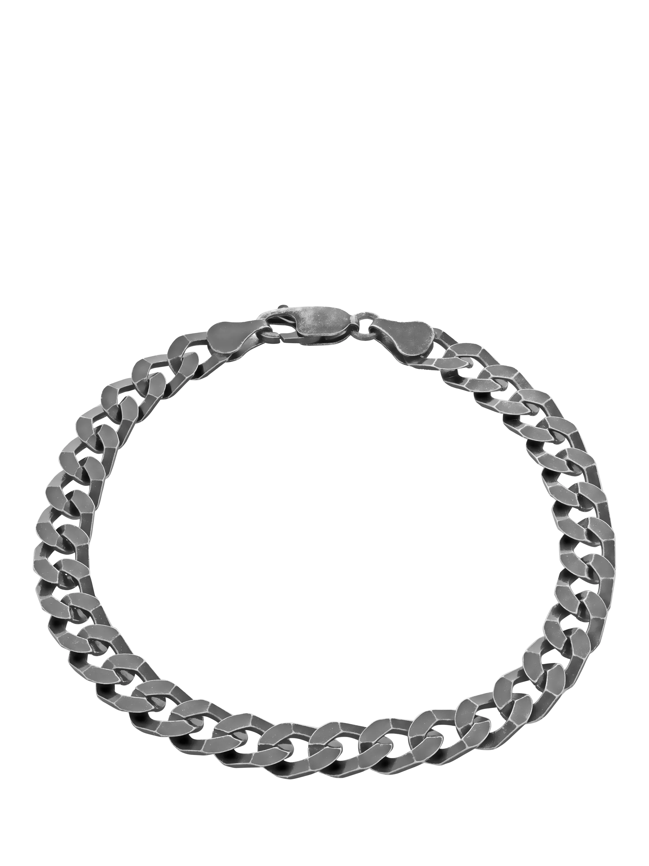 Hoxton London flat curb chain bracelet 20cm, UK version