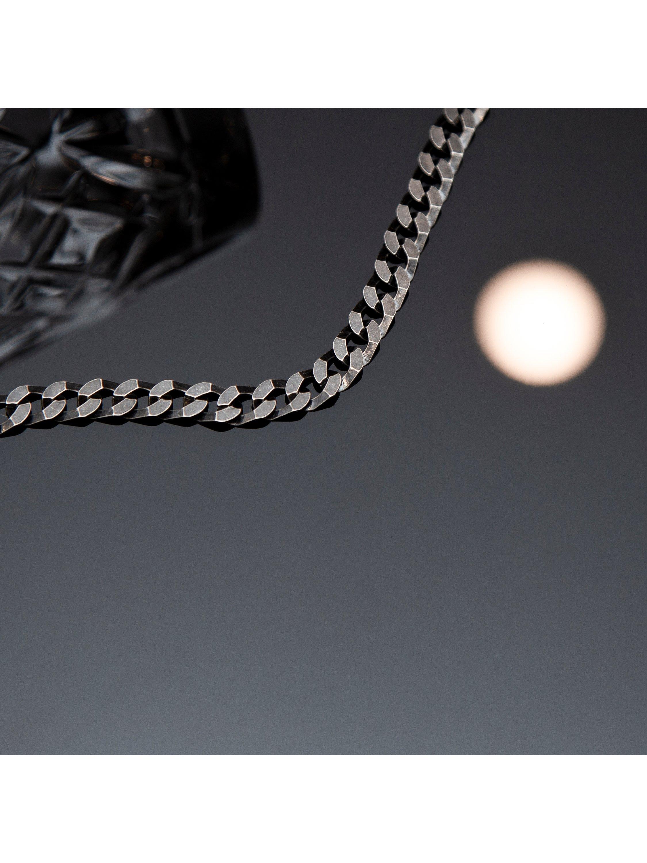 Hoxton London flat curb chain bracelet 20cm, UK version