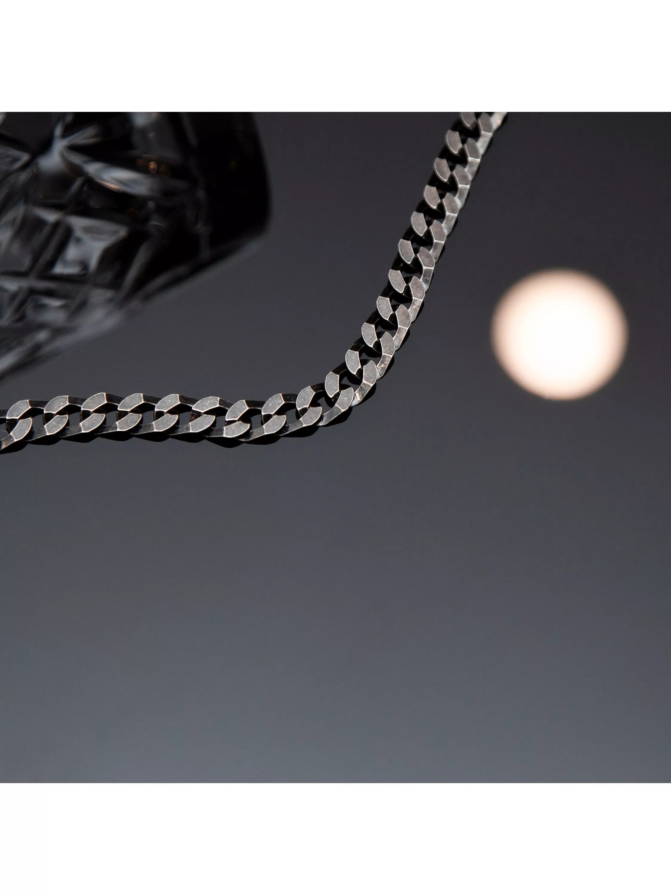 Hoxton London flat curb chain bracelet 20cm, UK version