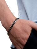Hoxton London flat curb chain bracelet 20cm, UK version