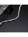 Hoxton London Figaro rope bracelet silver D20cm, imported from the UK