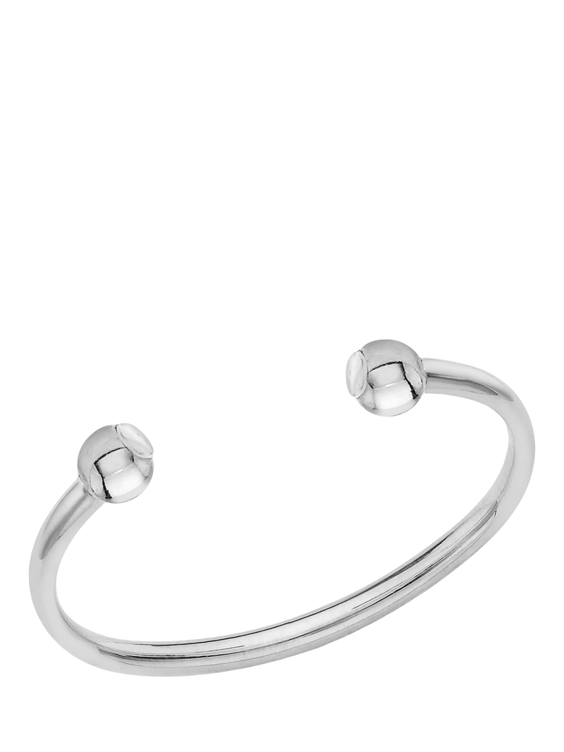 Hoxton London Men's Torque Bangle, Silver