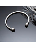 Hoxton London silver torque bangle 67mm - British product