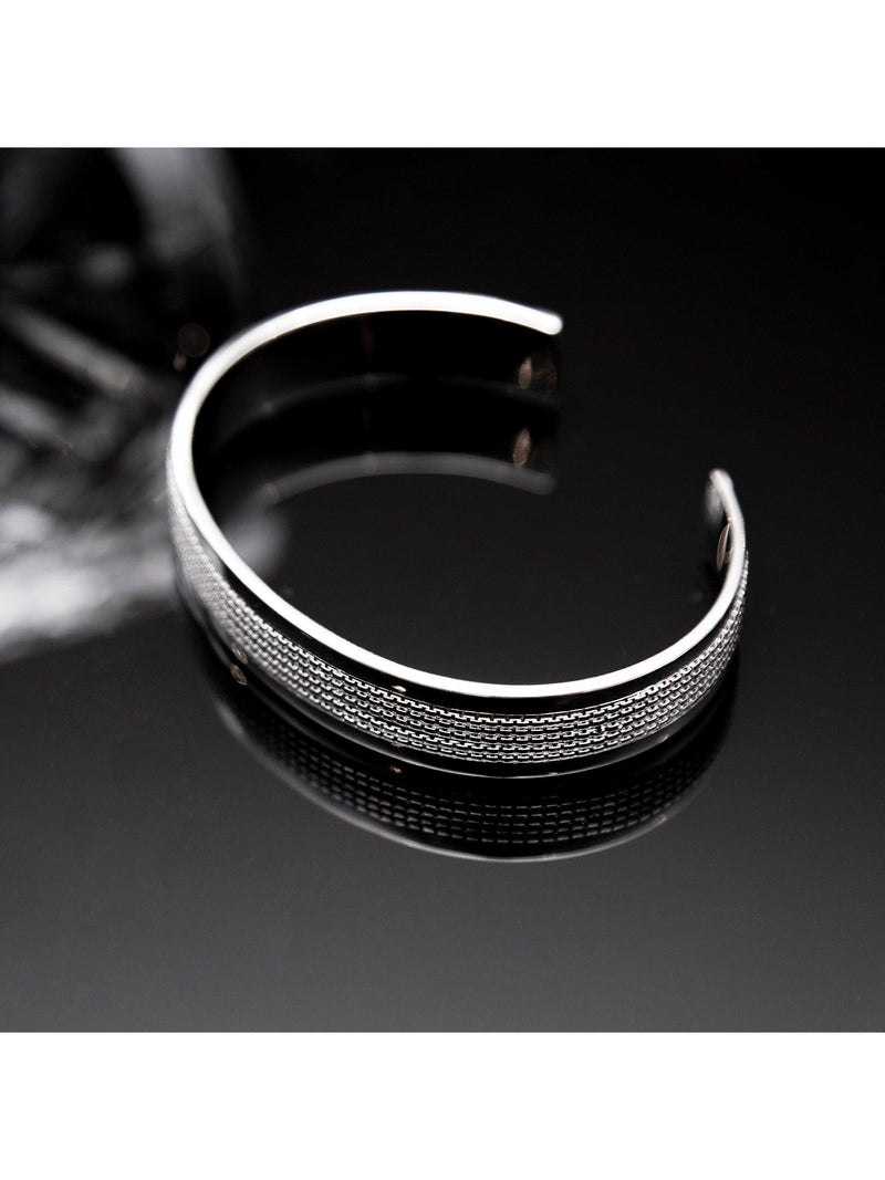 Hoxton London men's mesh cuff bangle D65mm (British brand)
