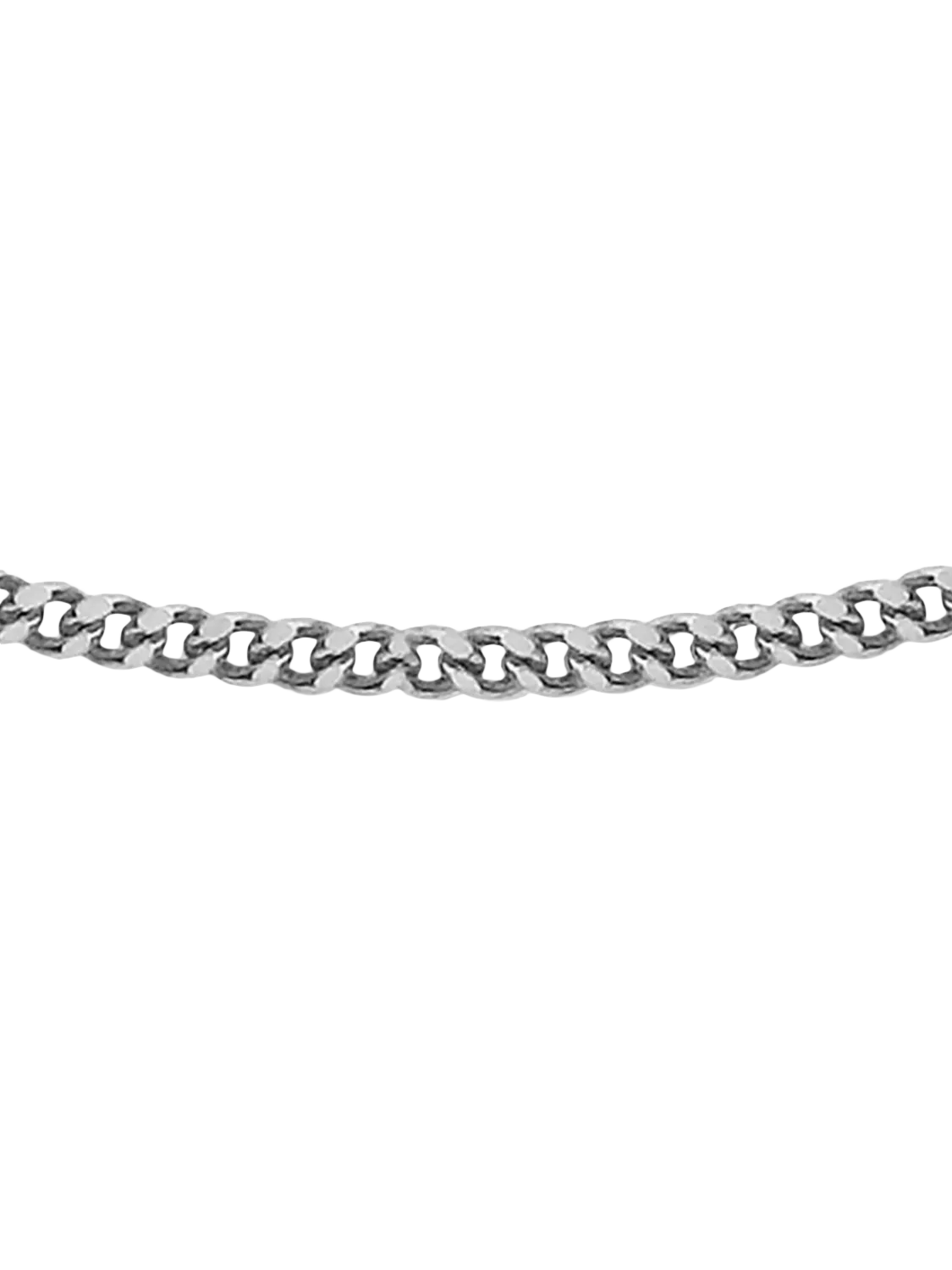 Hoxton London Panza curb chain silver necklace 56cm, imported from the UK
