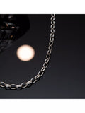 Hoxton London oval belcher chain necklace 5mm 51cm, imported from the UK
