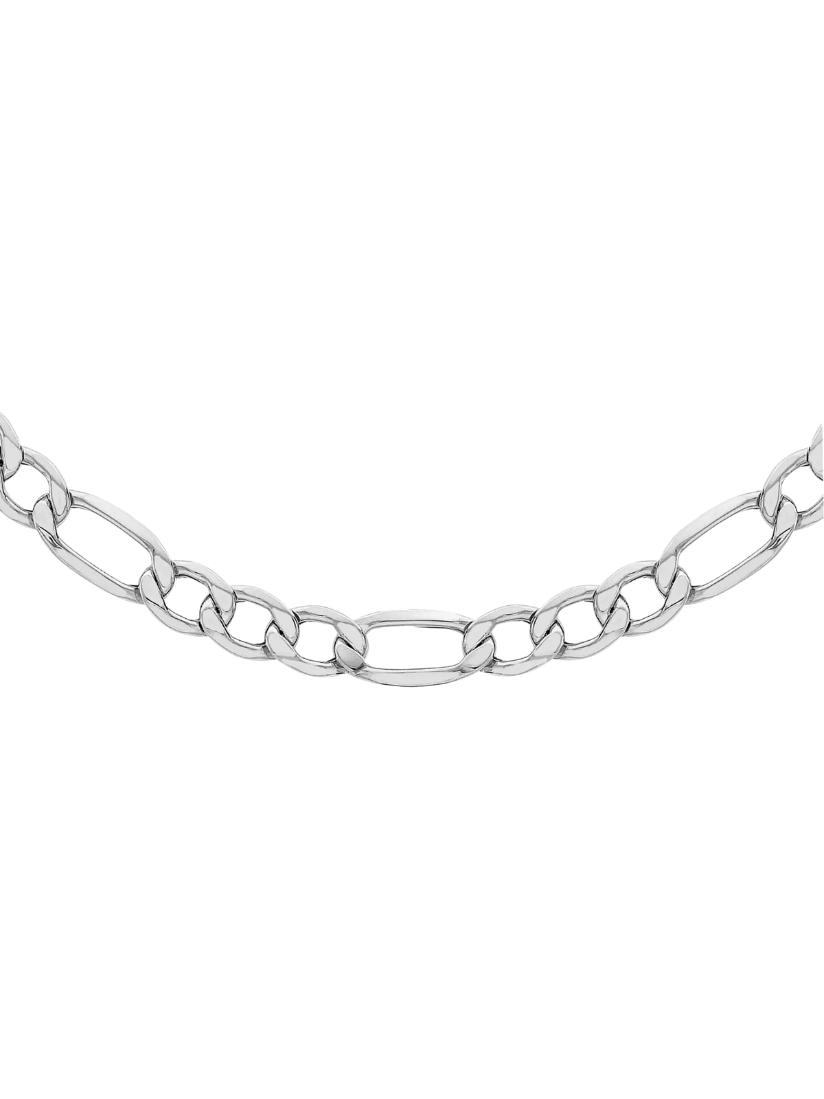 Hoxton London men's figaro chain necklace silver 56cm, UK version