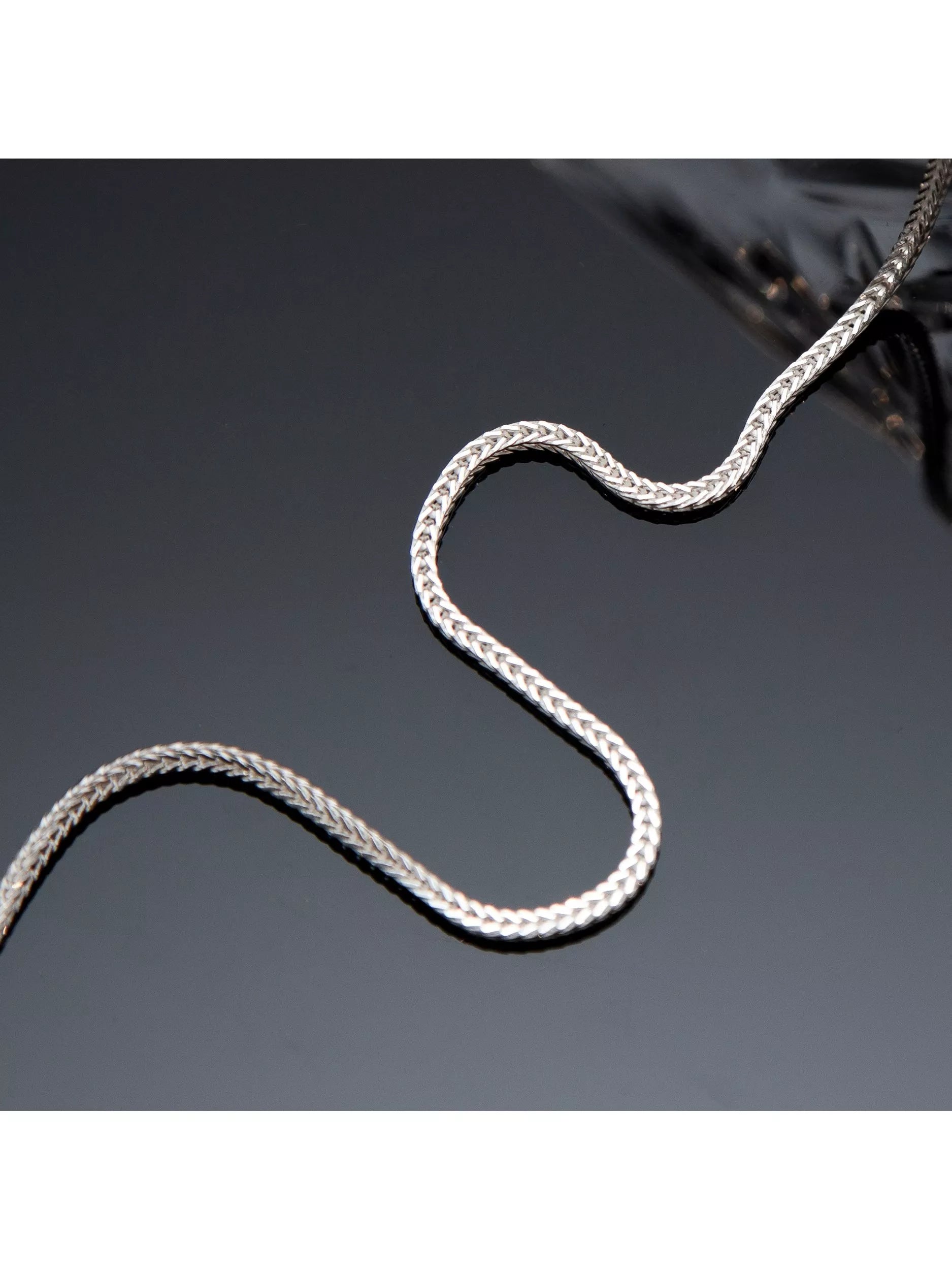 Hoxton London men's square franco chain necklace 56cm - British product