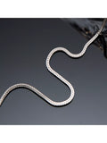 Hoxton London men's square franco chain necklace 56cm - British product