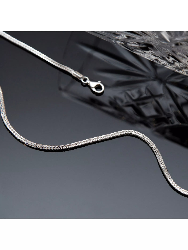 Hoxton London men's square franco chain necklace 56cm - British product