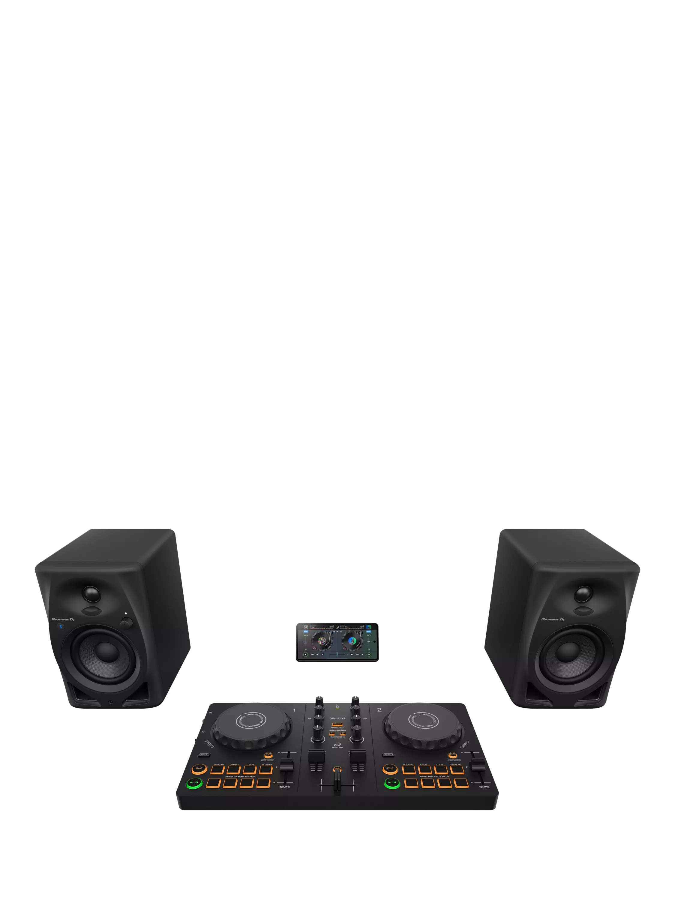 AlphaTheta DDJ-FLX2 2-channel DJ controller black - British product