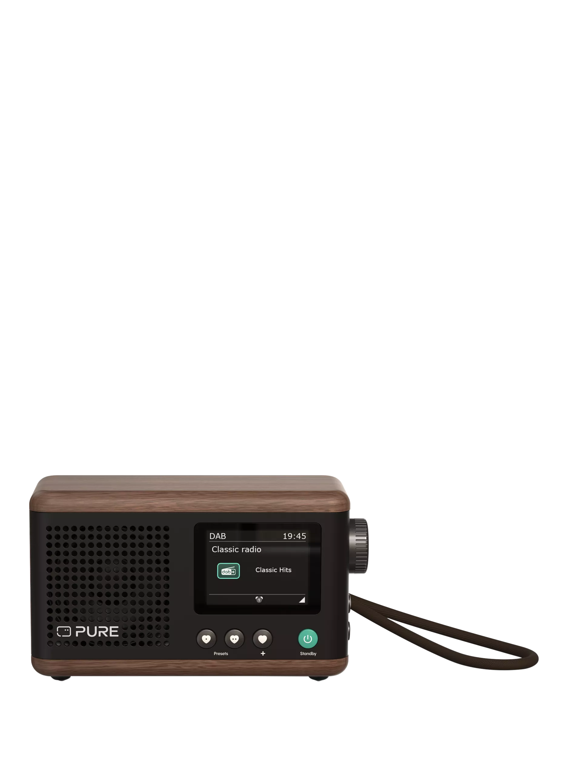 Reines klassisches Mini DAB+/FM Bluetooth tragbares Radio