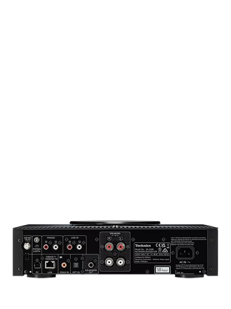 Technics SA-C600 streaming receiver with CD player black - British product