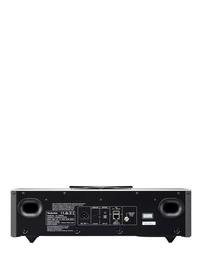 Technics SC-C70MK2 premium Hi-Fi system black, imported from the UK