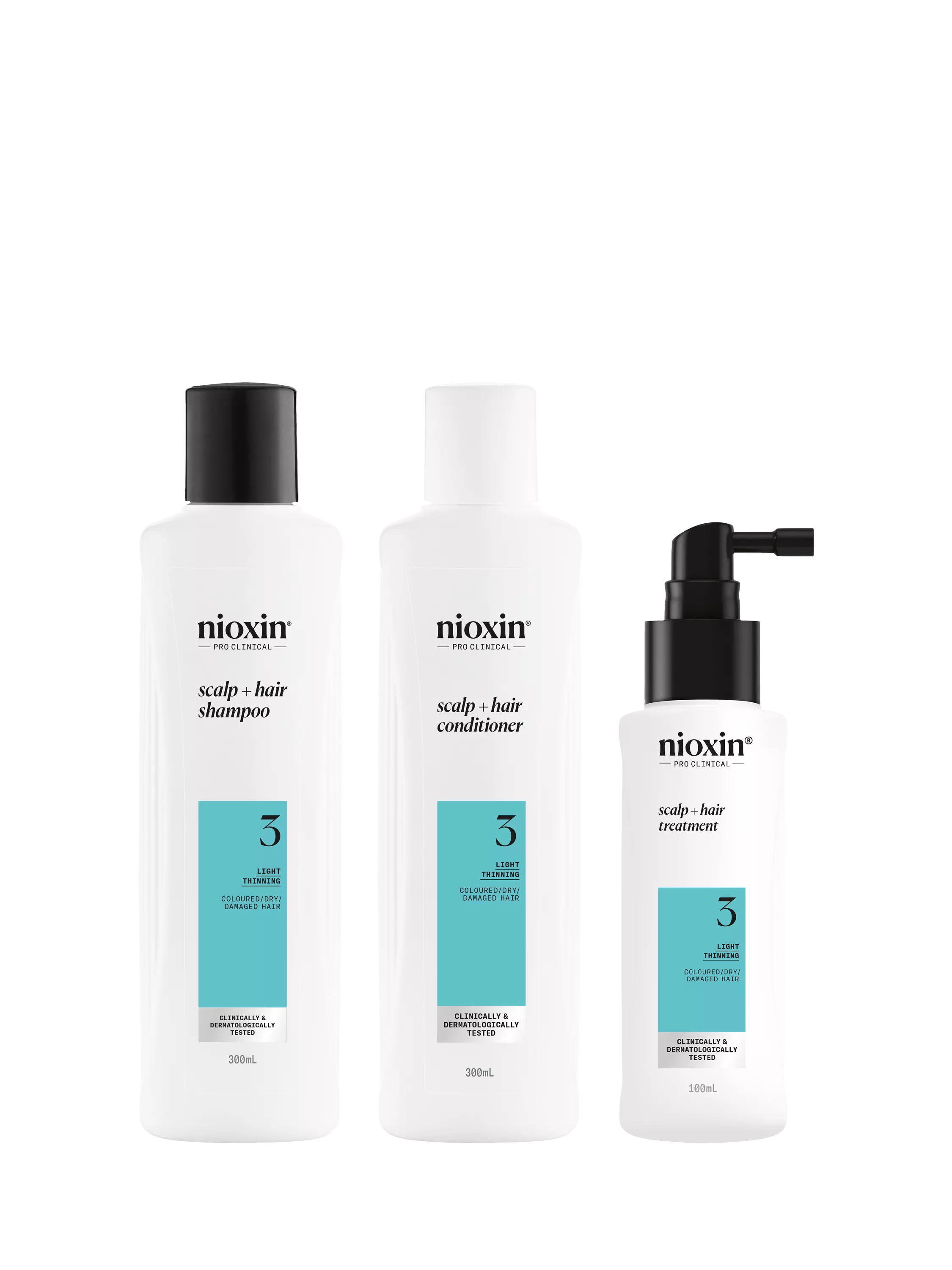 Nioxin Kit 3 thickening system for coloured hair - British product
