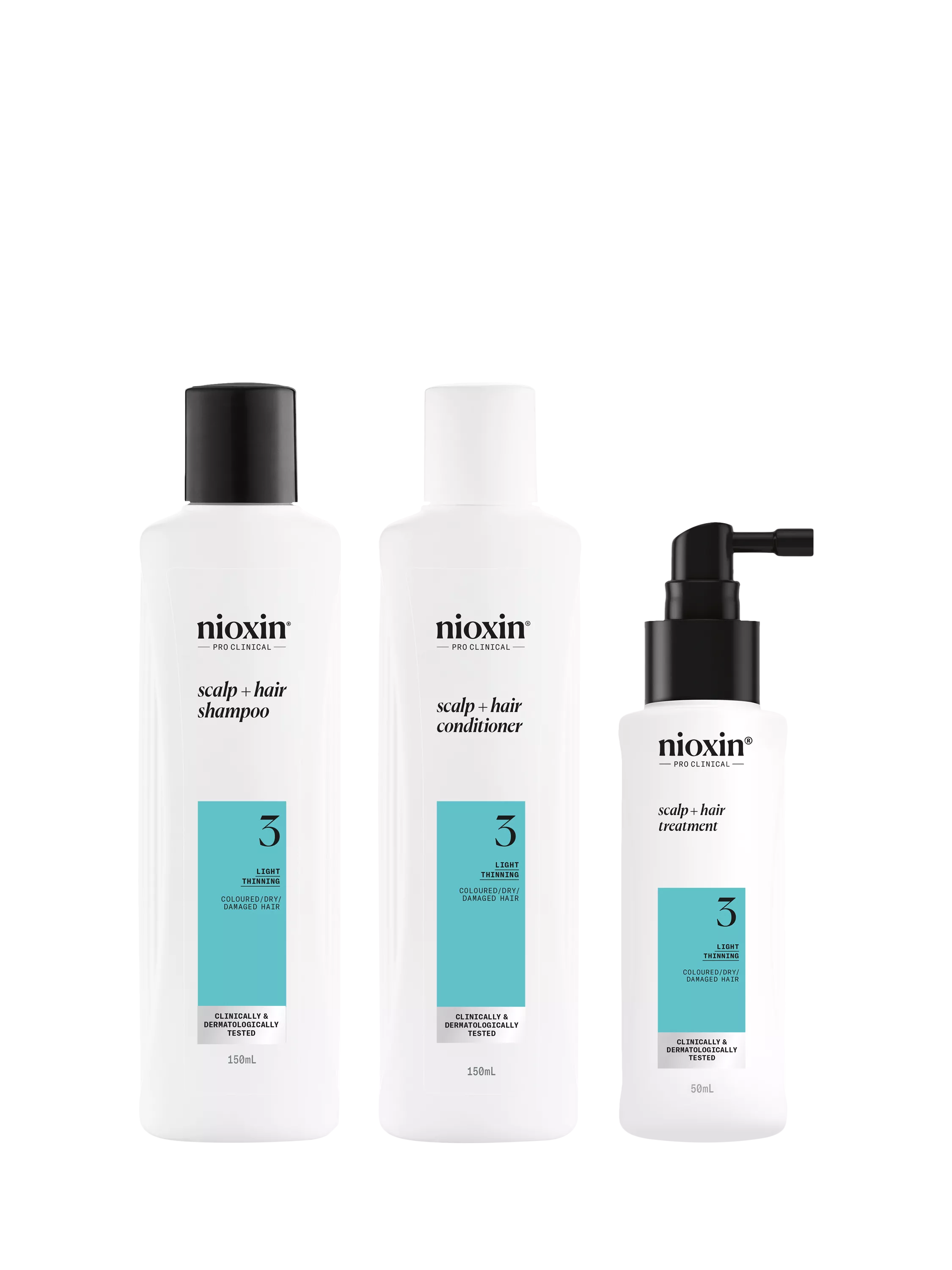 Nioxin hair thickening system 3 trial kit, UK version