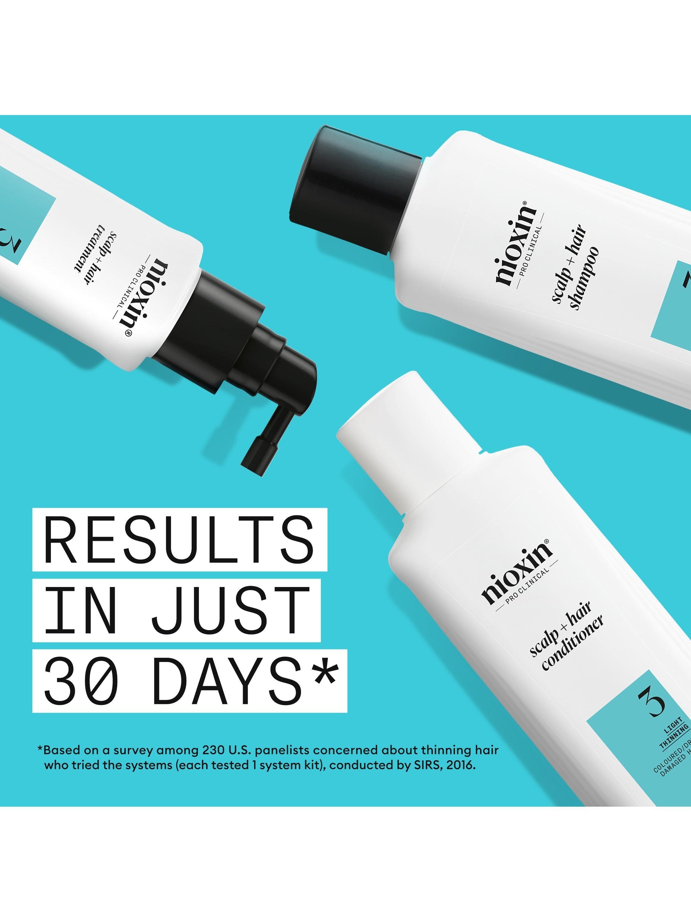 Nioxin hair thickening system 3 trial kit, UK version