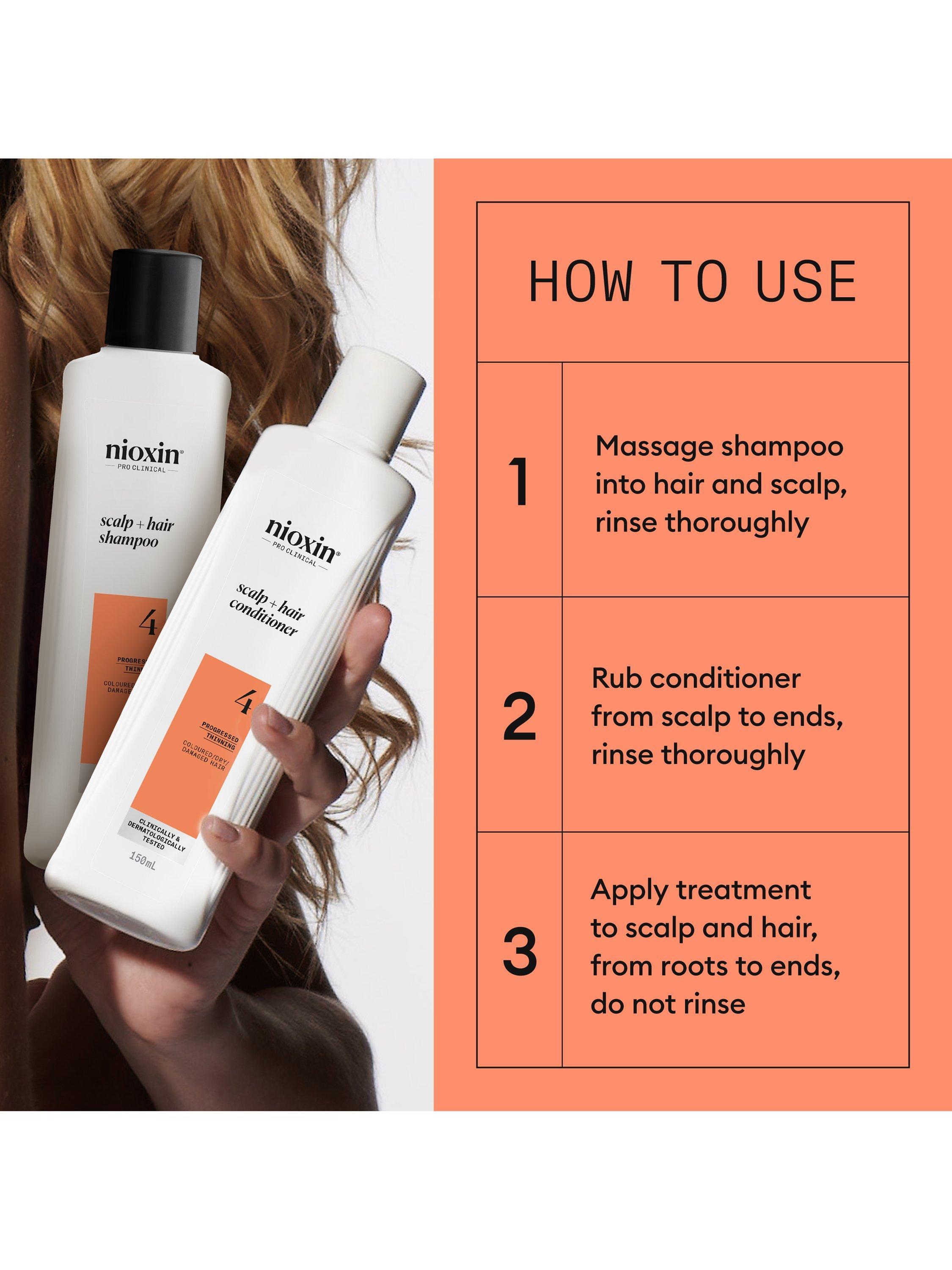 Nioxin system 4 trial kit for coloured hair, UK version