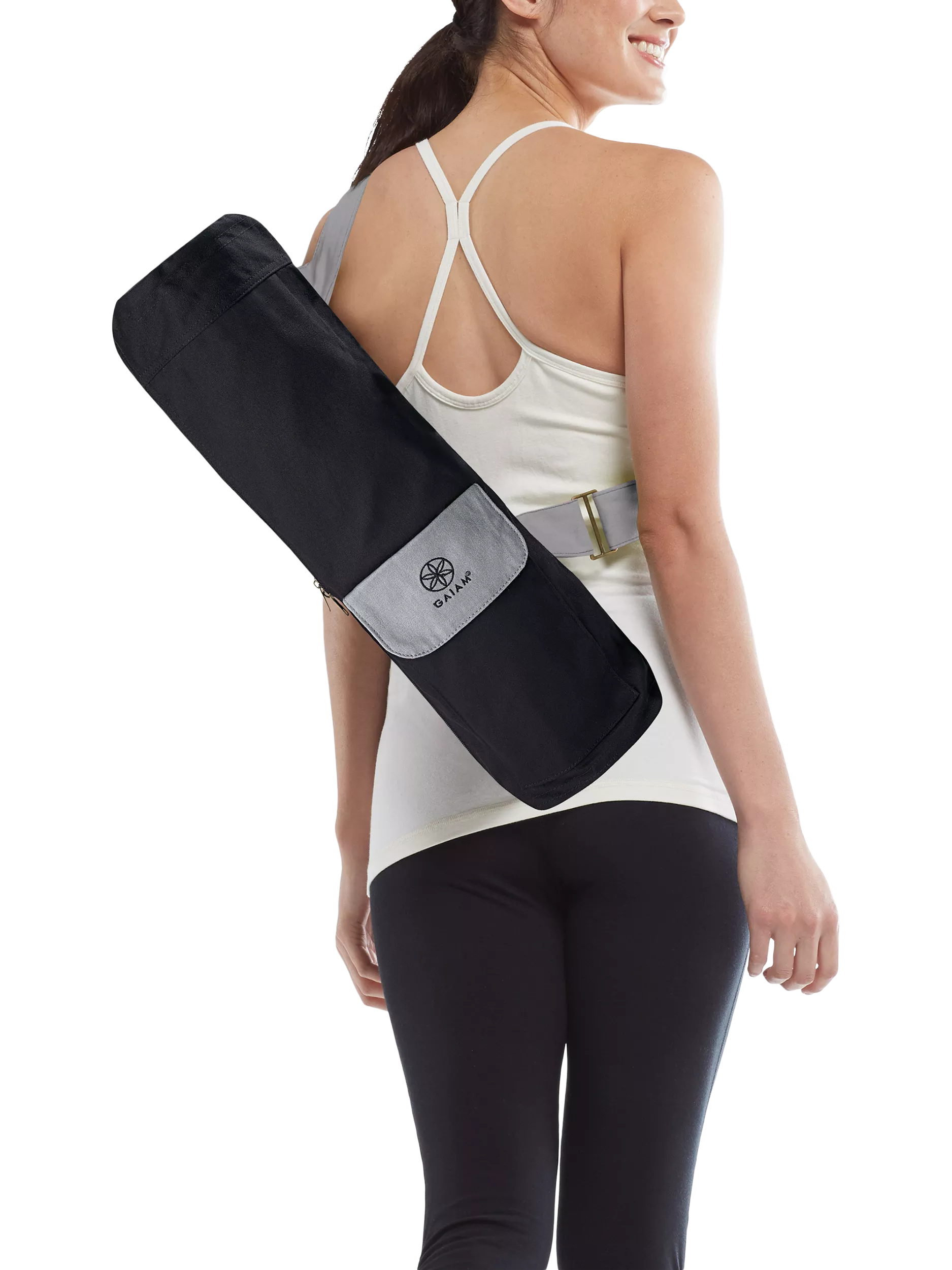 Gaiam Cargo Yoga Mat Bag Granite - British product
