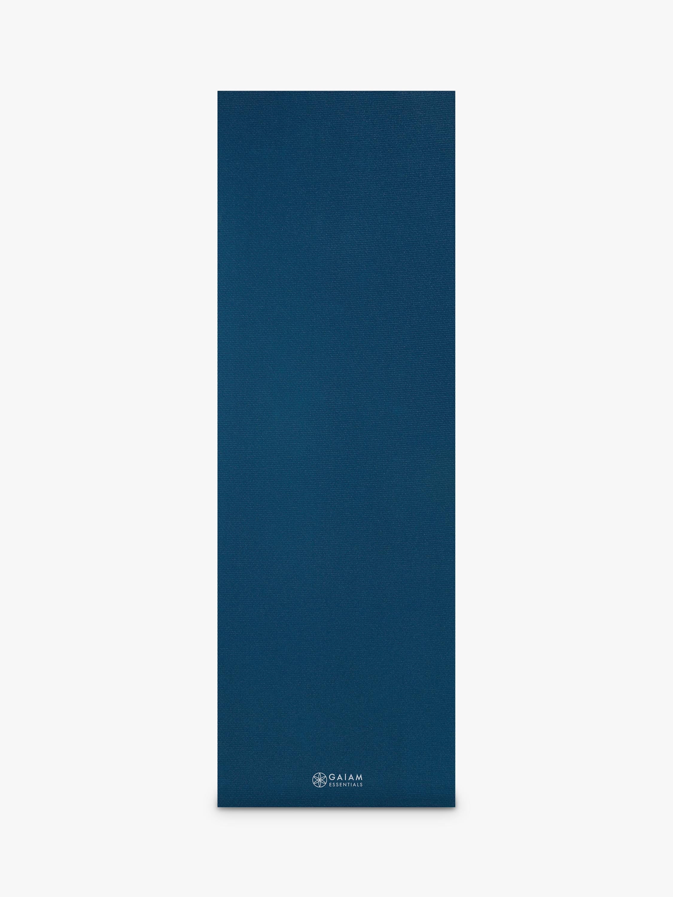 Gaiam Essentials Yoga Mat Navy 6mm, imported from the UK