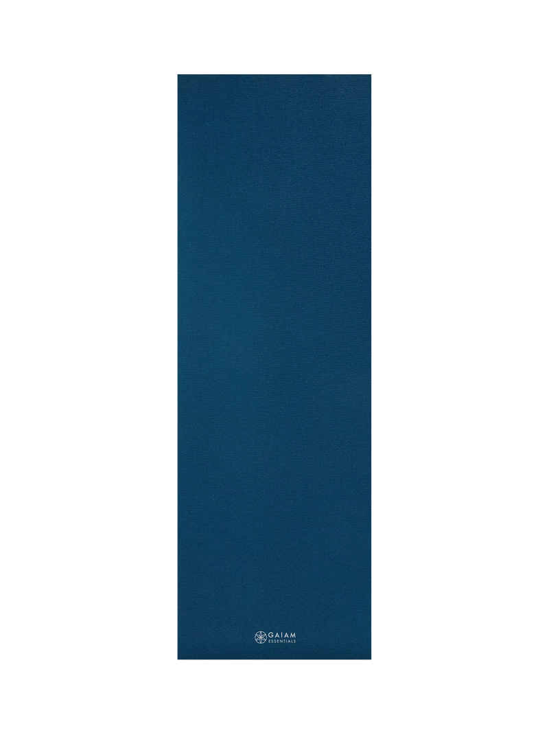 Gaiam Essentials Yoga Mat Navy 6mm, imported from the UK
