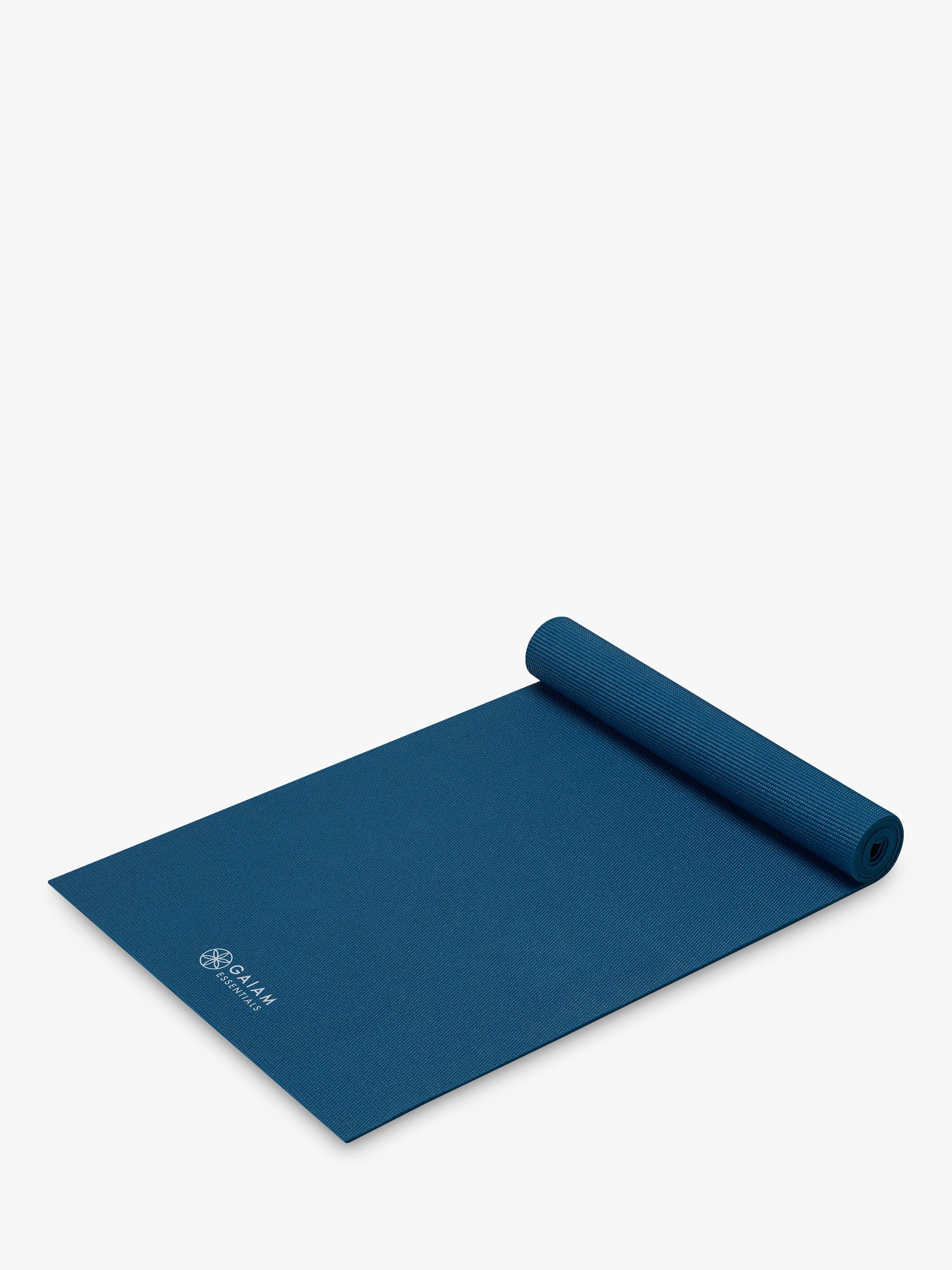 Gaiam Essentials Yoga Mat Navy 6mm, imported from the UK