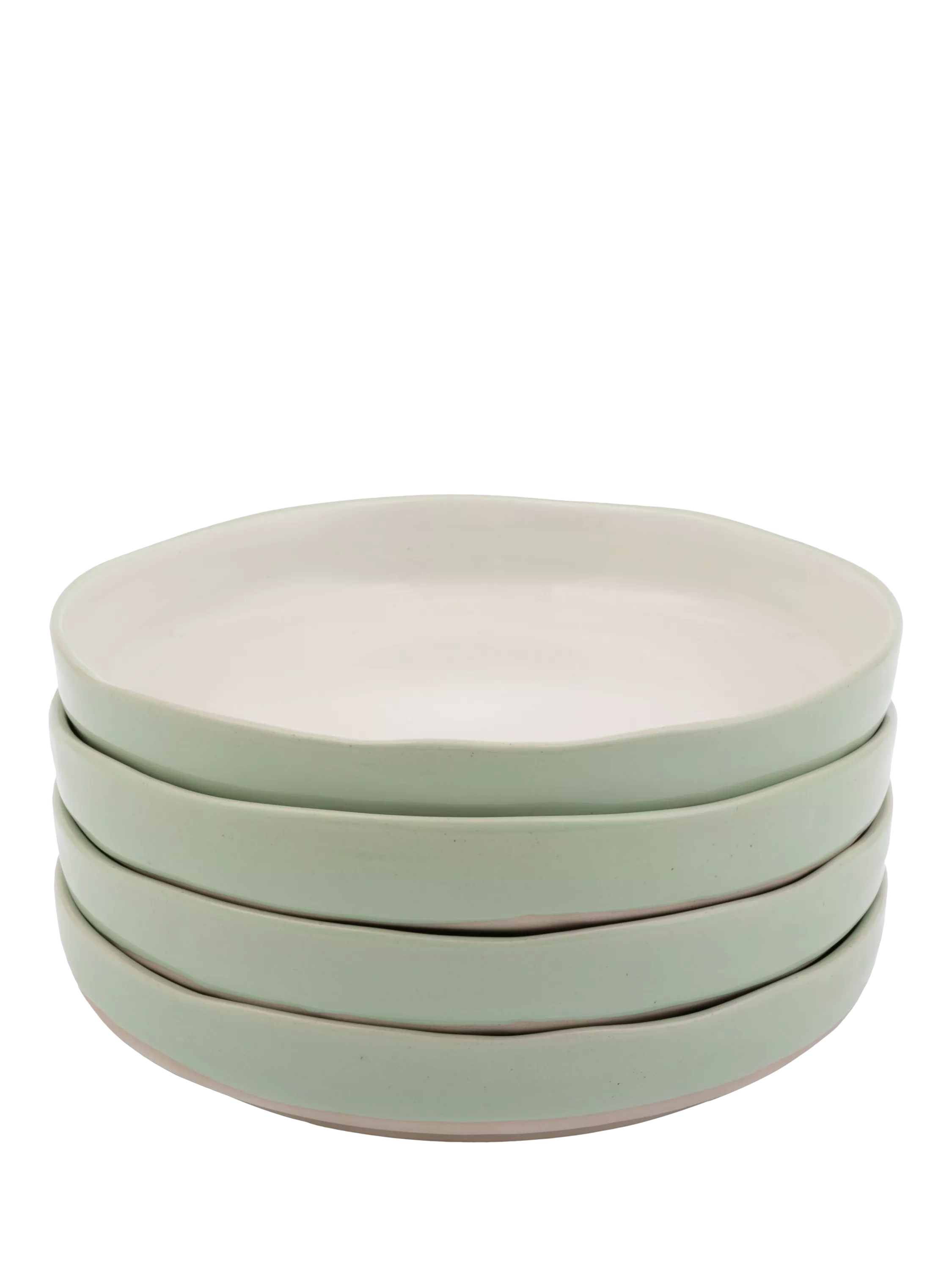 Jamie Oliver stoneware bowl set 22cm in white and green, UK version