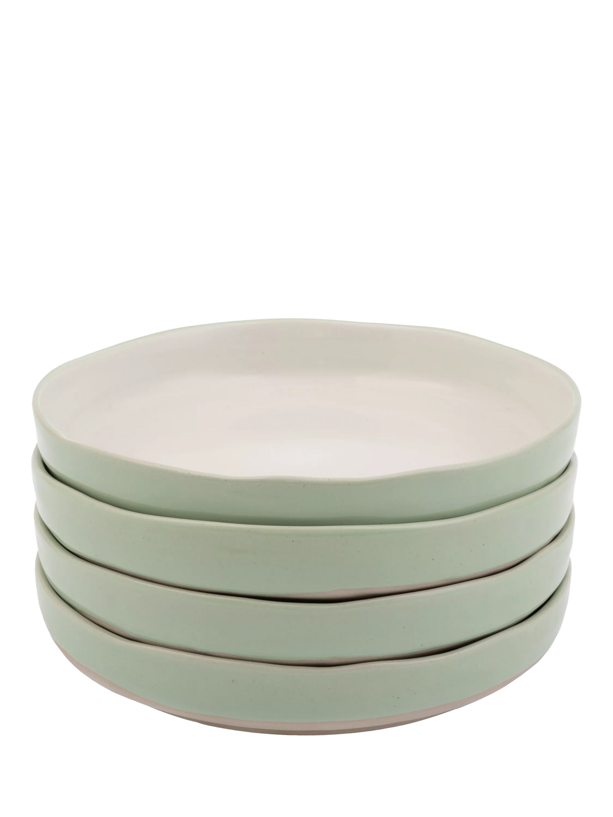 Jamie Oliver stoneware bowl set 22cm in white and green, UK version