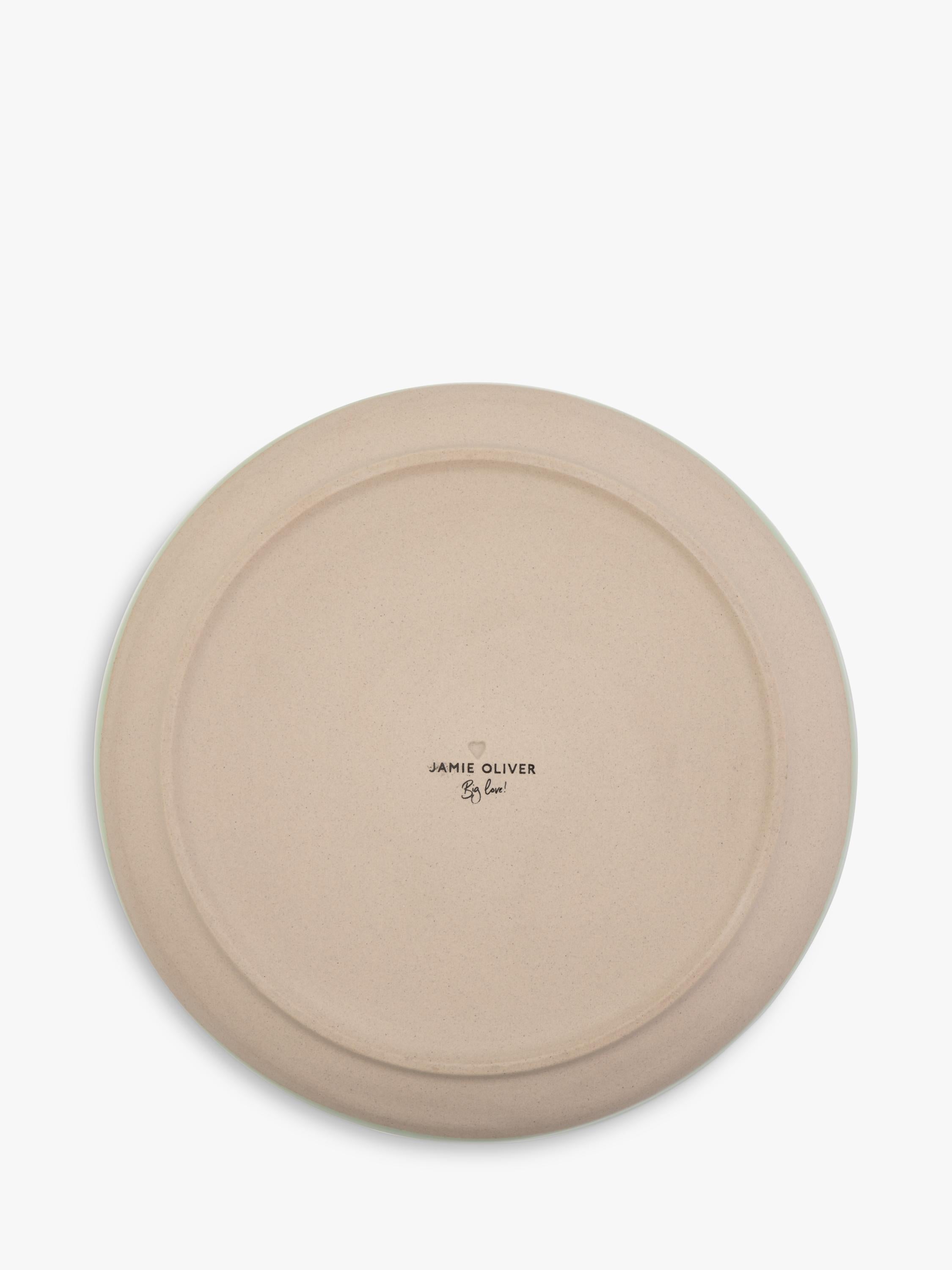 Jamie Oliver stoneware bowl set 22cm in white and green, UK version