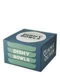 Jamie Oliver stoneware bowl set 22cm in white and green, UK version
