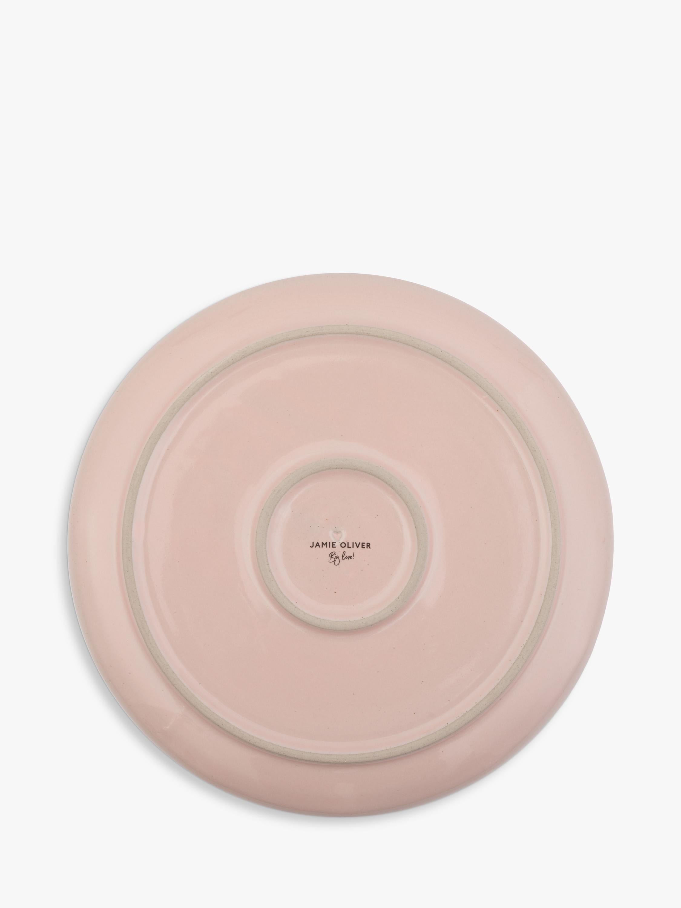 Jamie Oliver dinner plates pink set of 4 27cm - British product