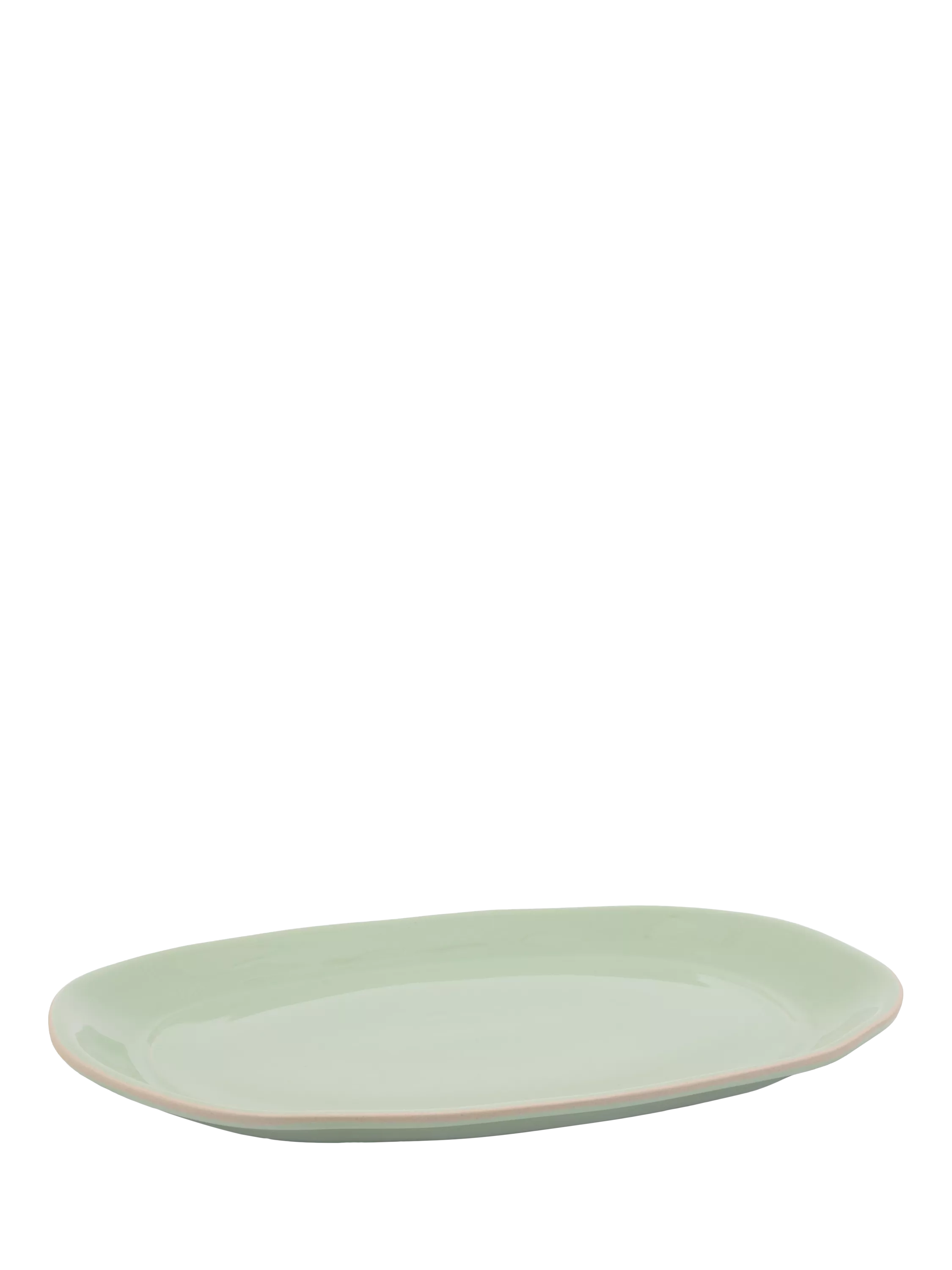 Jamie Oliver stoneware platter oblong green 41cm - British product