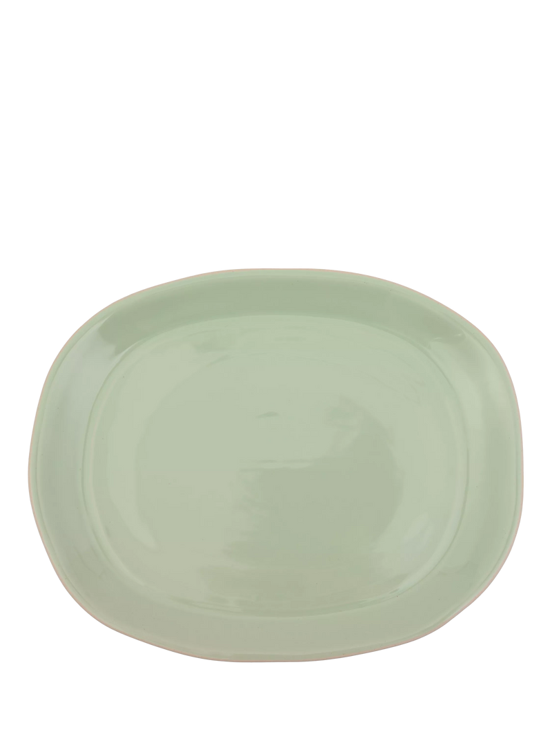 Jamie Oliver stoneware platter oblong green 41cm - British product