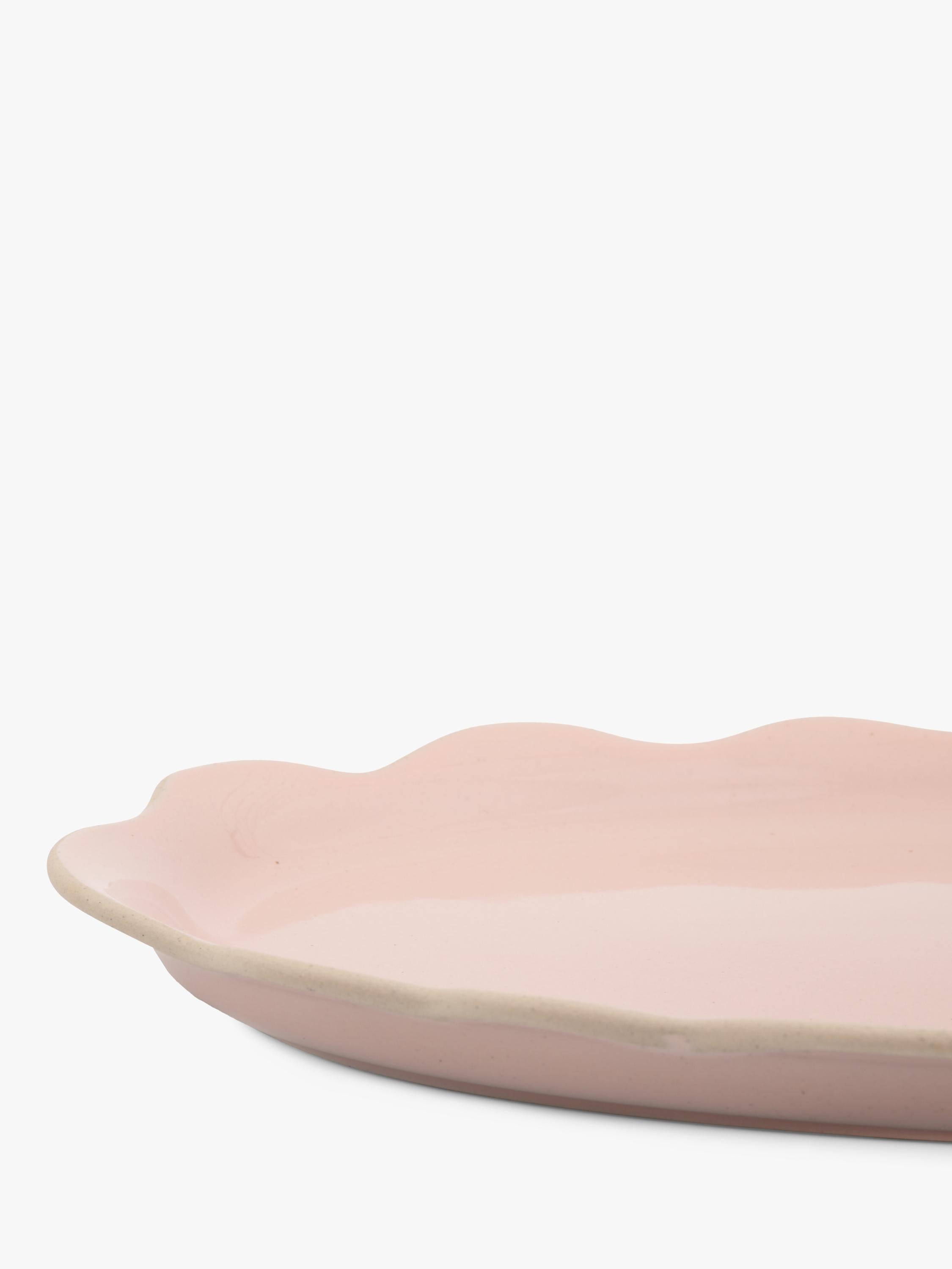 Jamie Oliver stoneware platter pink 35cm, UK version