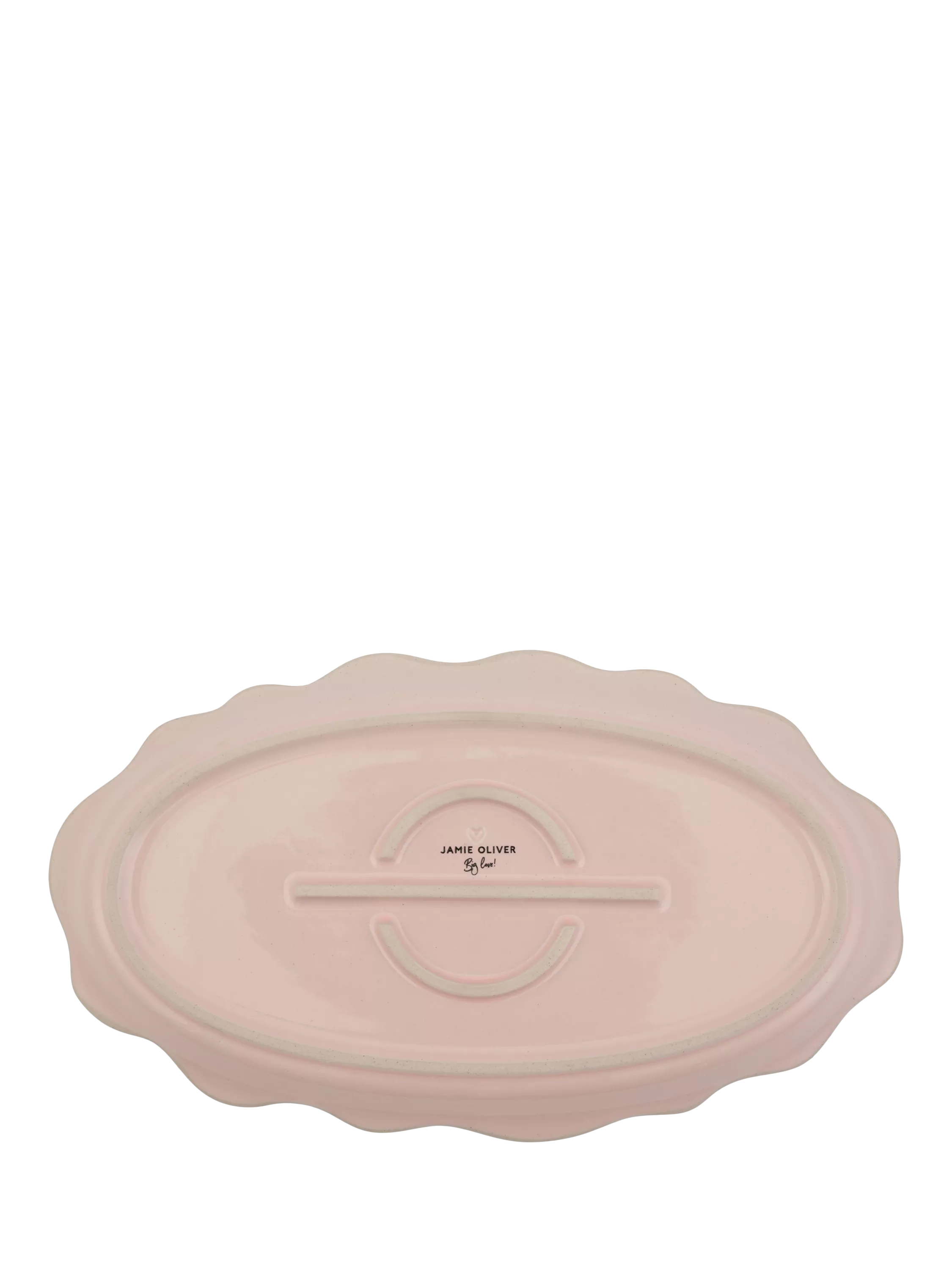 Jamie Oliver stoneware platter pink 35cm, UK version