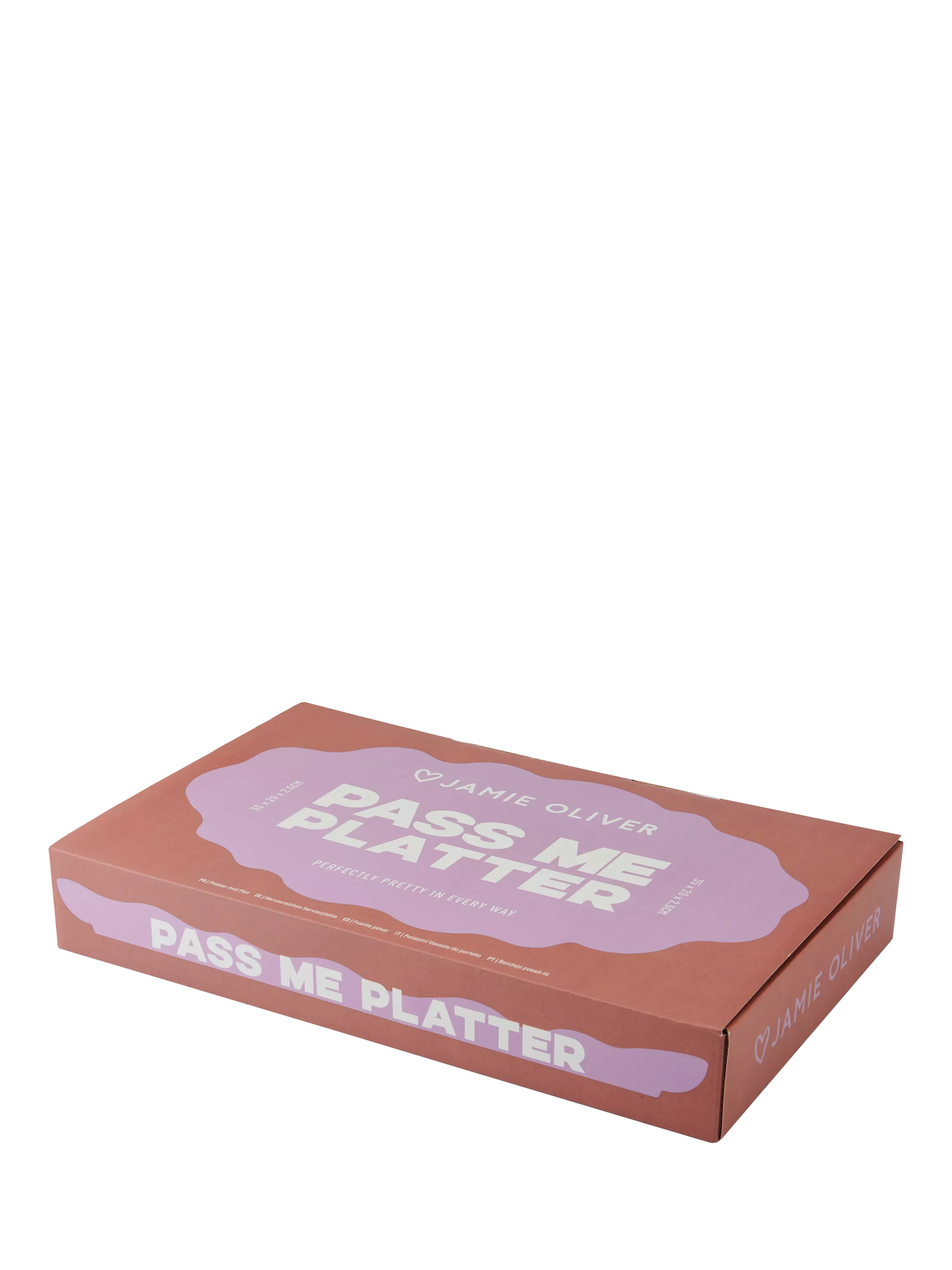 Jamie Oliver stoneware platter pink 35cm, UK version