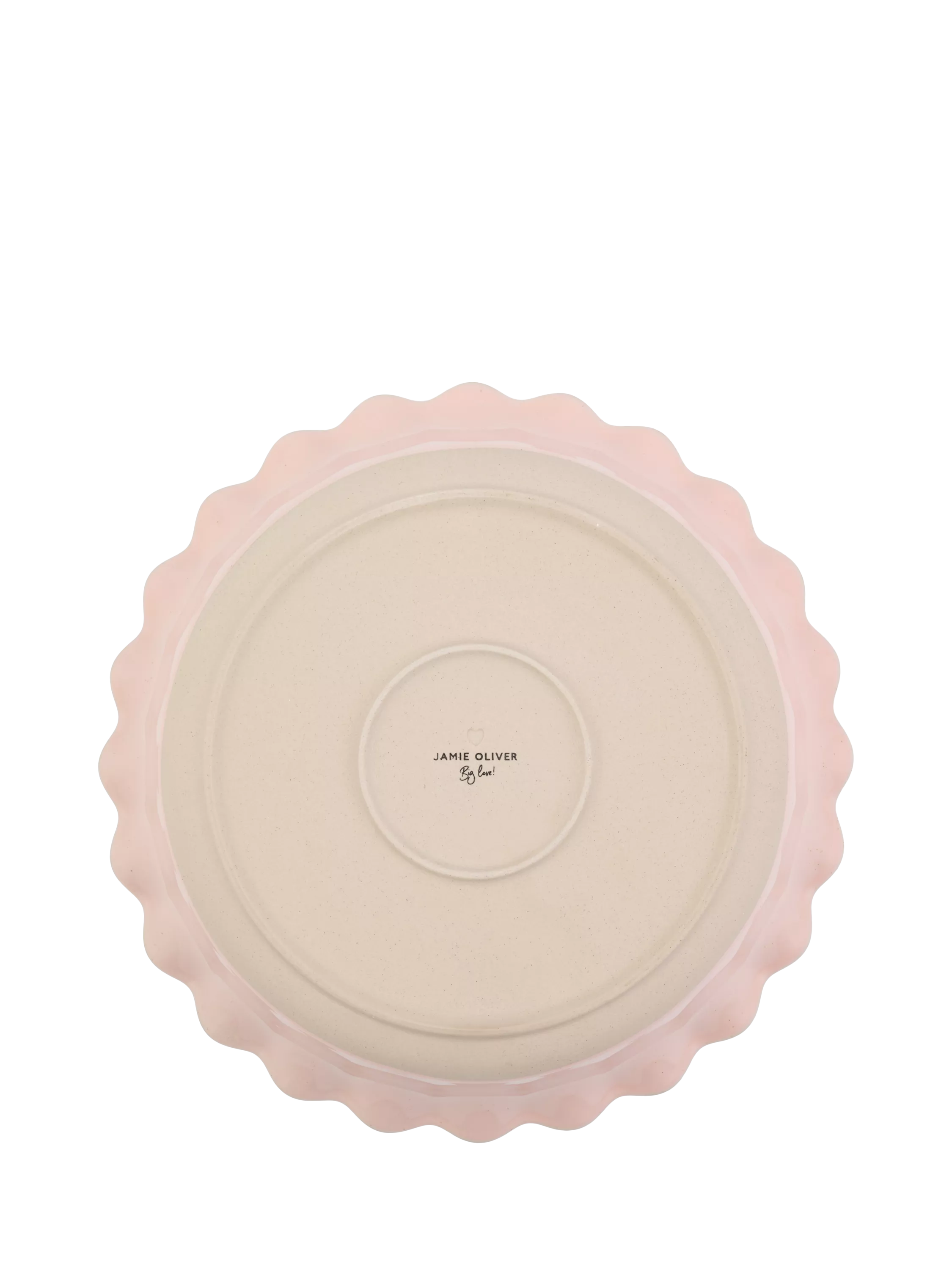 Jamie Oliver stoneware pie dish pink 28cm - British product
