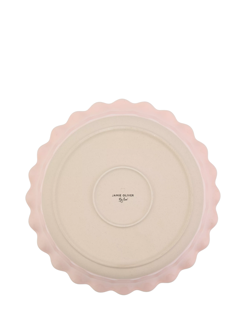 Jamie Oliver stoneware pie dish pink 28cm - British product