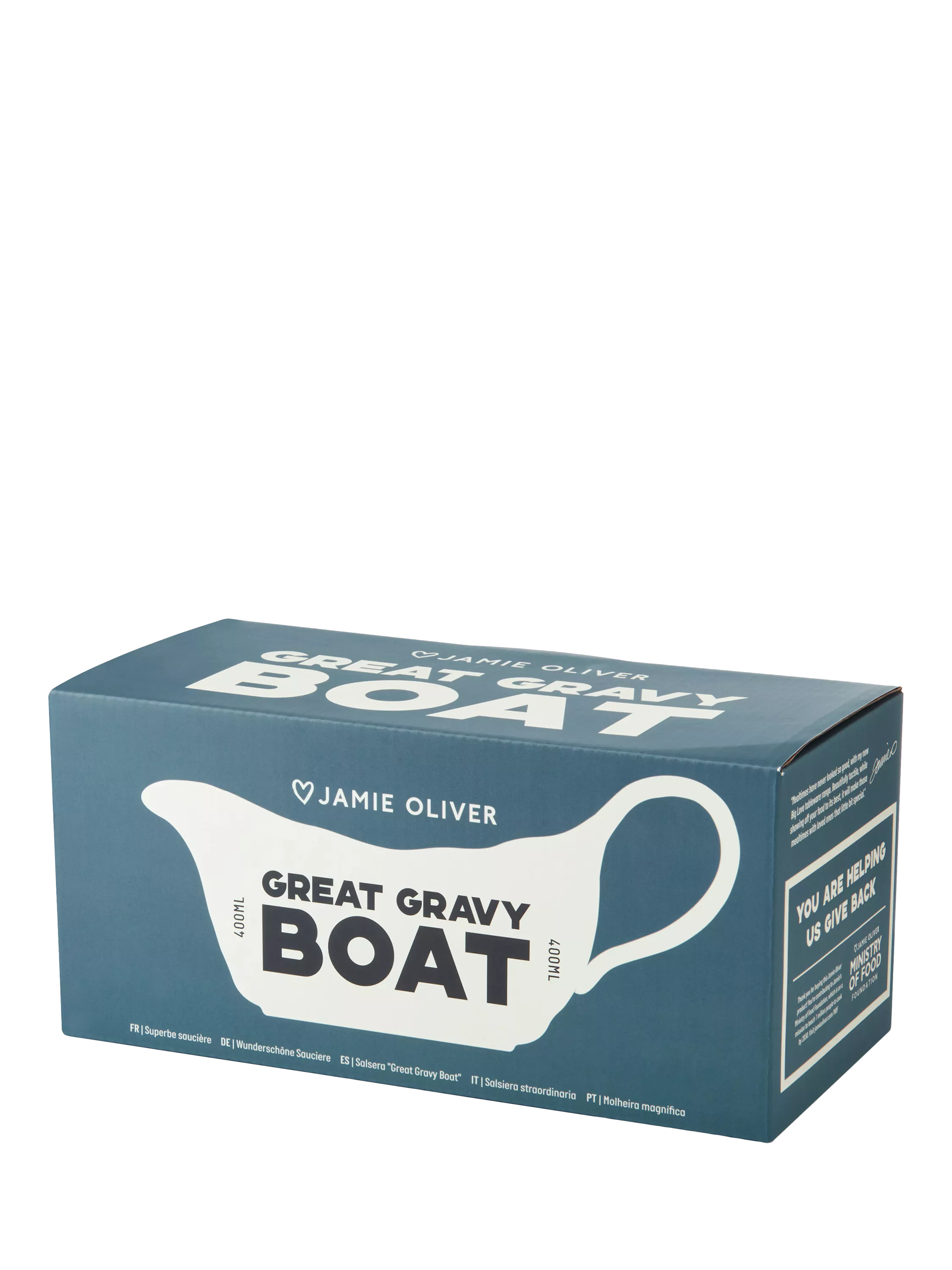 Jamie Oliver stoneware gravy boat 400ml, imported from the UK