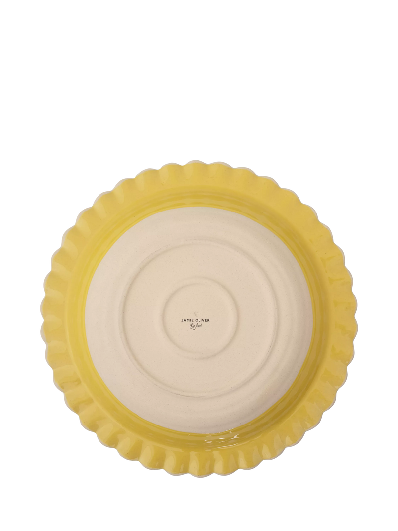 Jamie Oliver yellow stoneware bowl Big Love 34cm, UK version