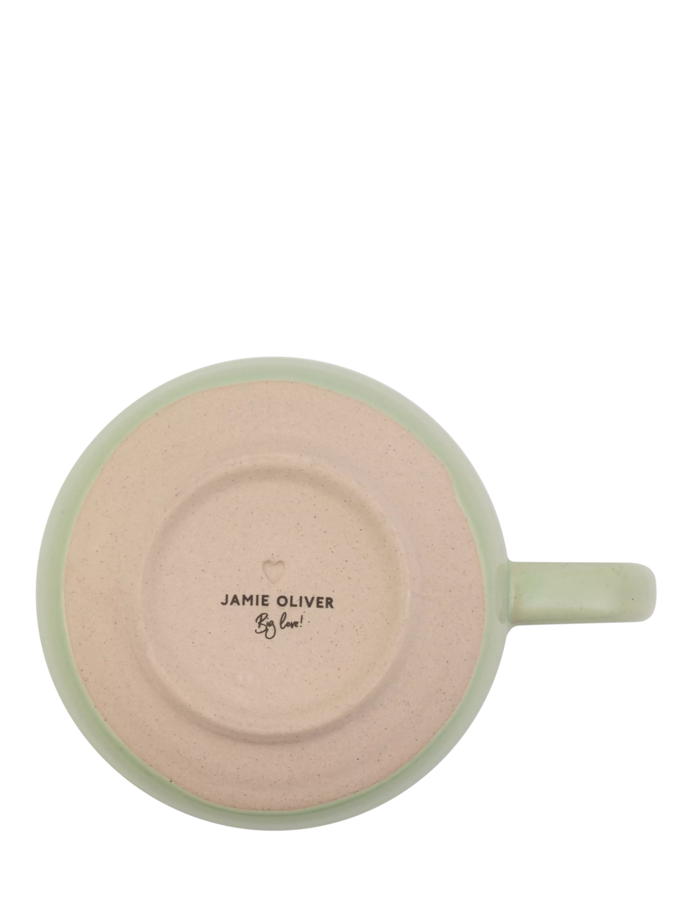 Jamie Oliver Big Love stoneware mug 375ml green, UK version