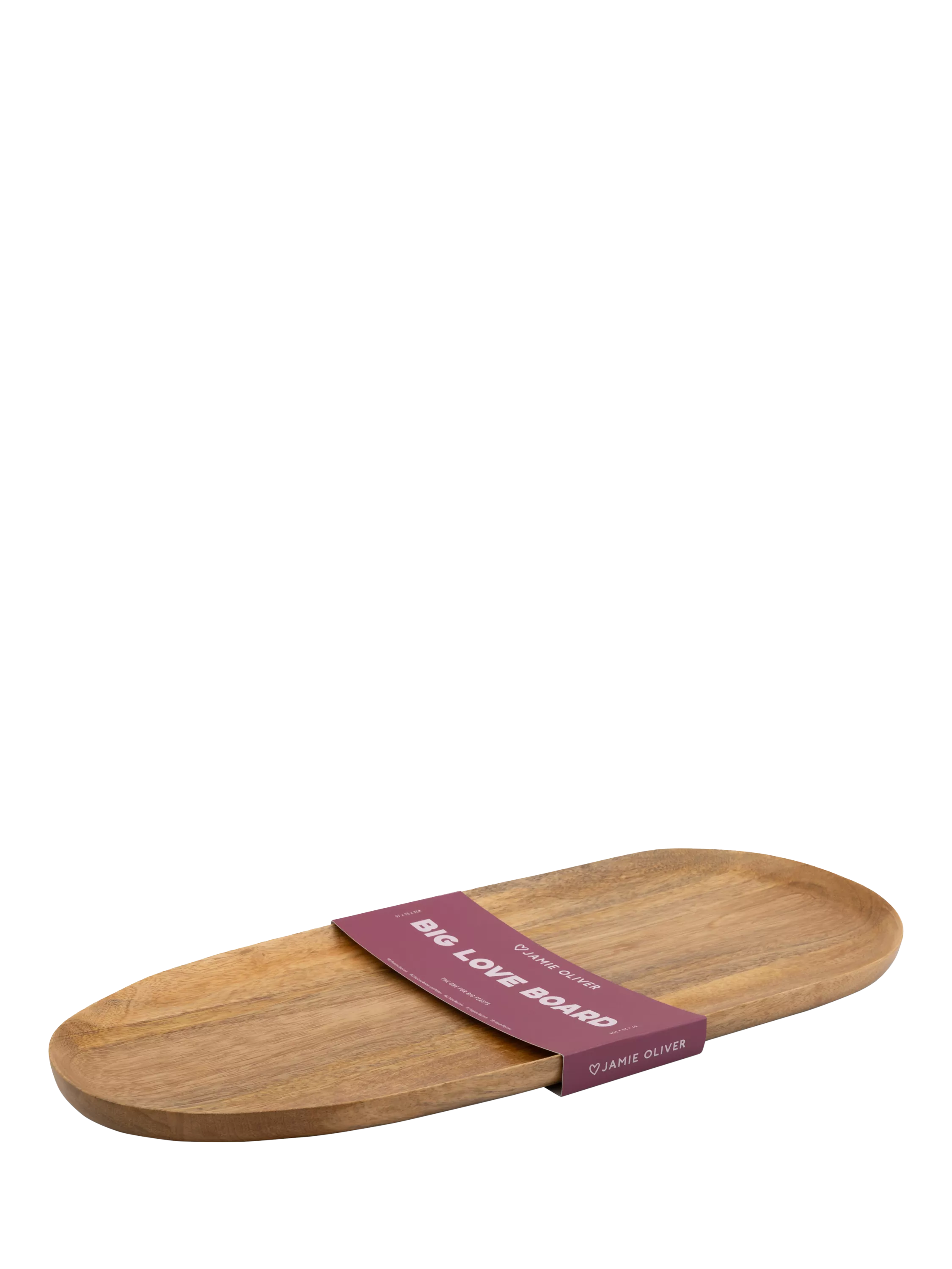 Jamie Oliver mango wood serving board 57cm, imported from the UK