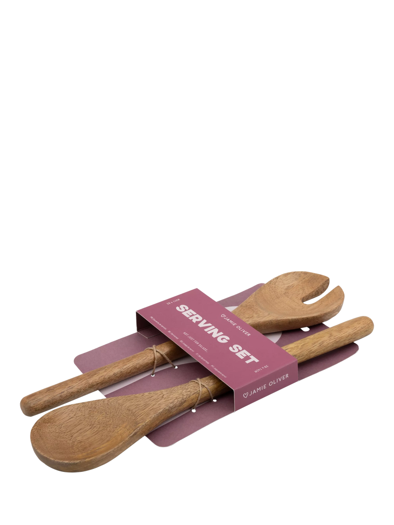 Jamie Oliver mango wood salad servers set of 2 - British product