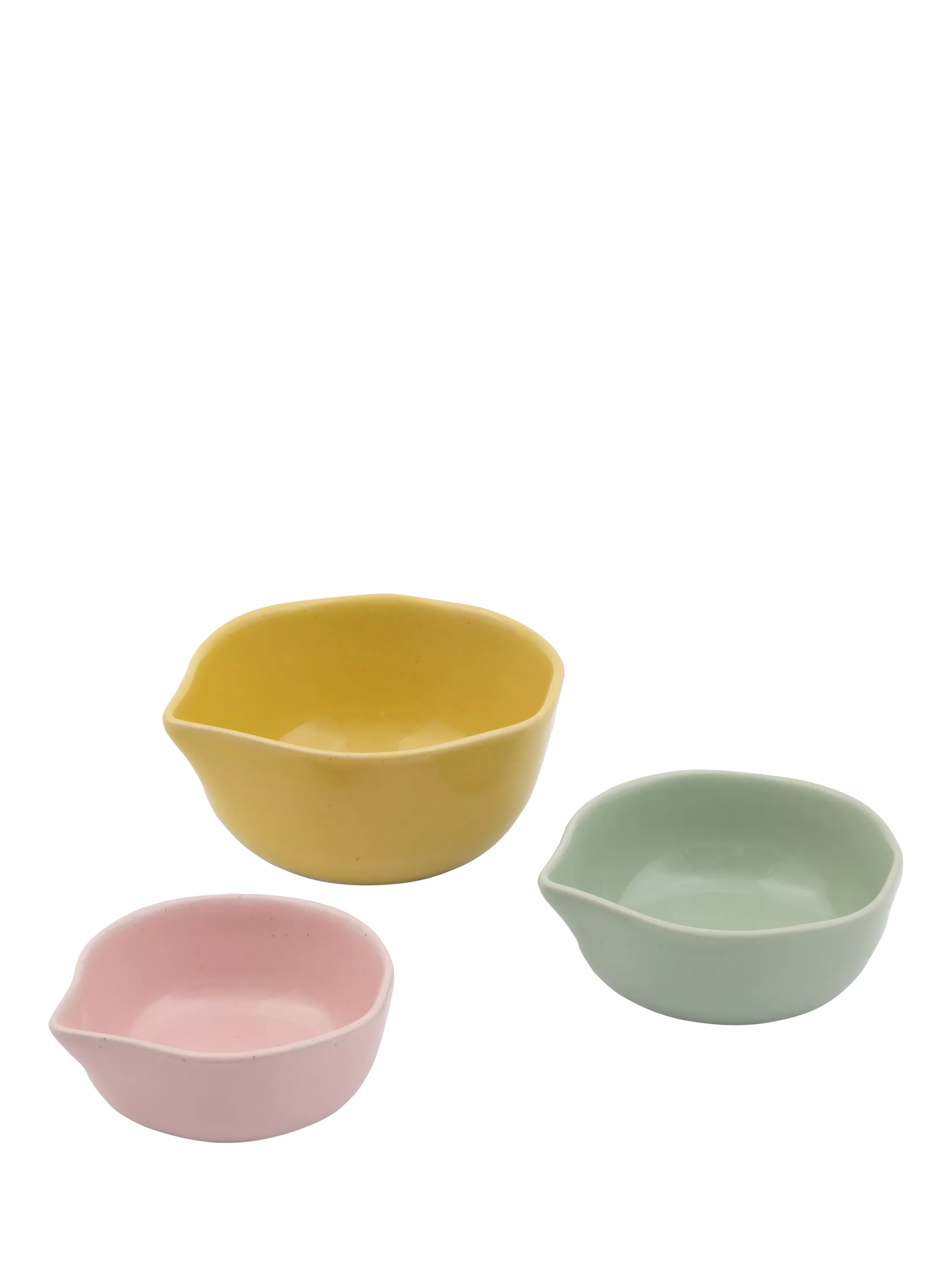 Jamie Oliver stoneware nesting pots set of 3 in multiple colors, UK version