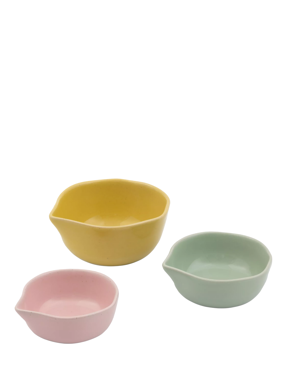 Jamie Oliver stoneware nesting pots set of 3 in multiple colors, UK version